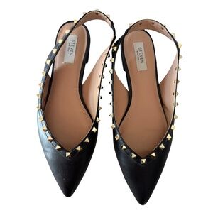 Steven By Steve Madden New York Studded Slingback Flats